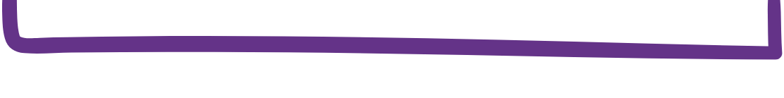 purple bracket, full-width, facing up